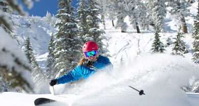 Powder at Alta Ski Resort in Utah